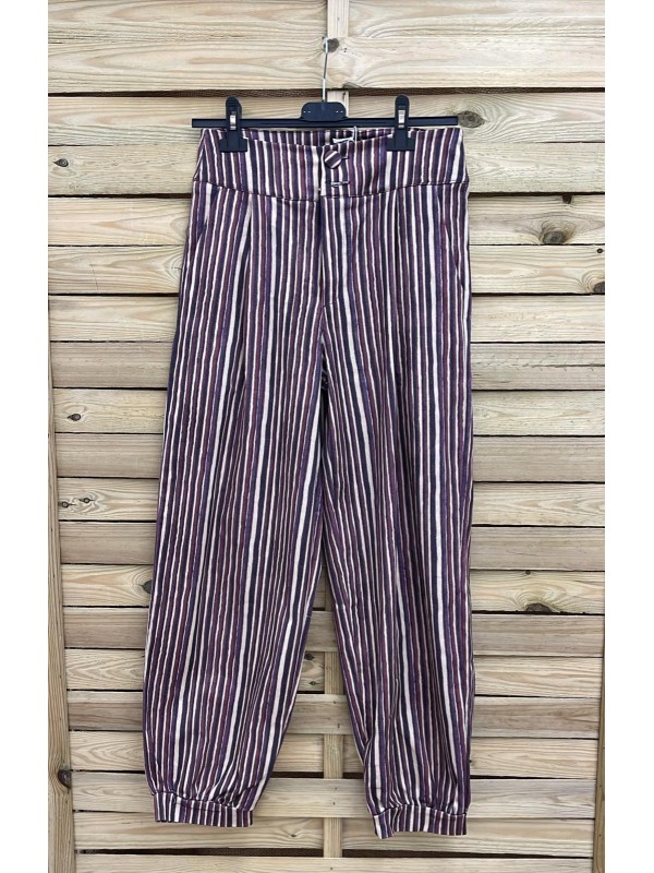 Pantalón bombacho de rayas Budapest
