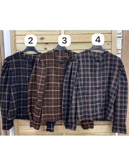 Chaqueta vintage de cuadros