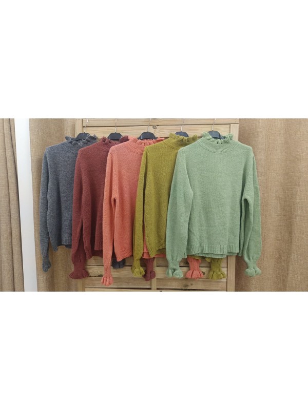 Jersey con vuelo y puños y cuello