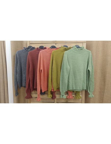 Jersey con vuelo y puños y cuello