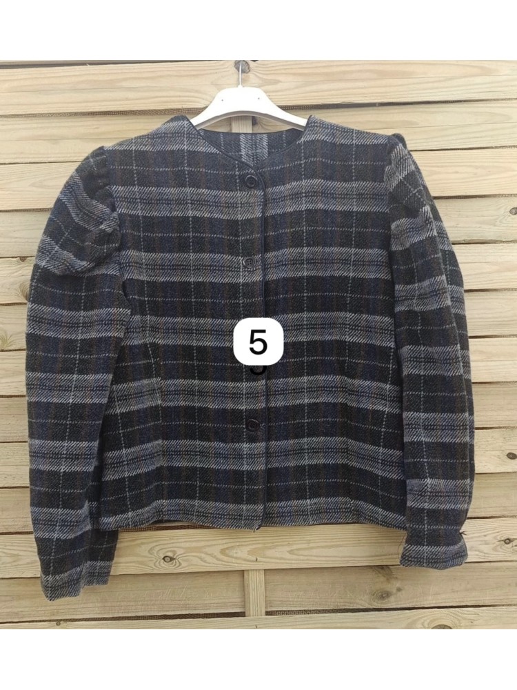 Chaqueta vintage de cuadros