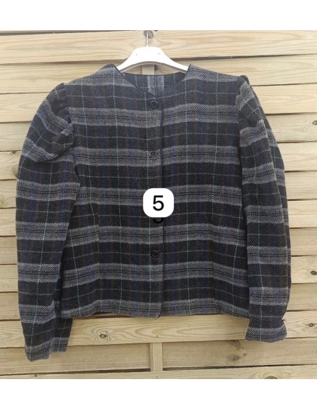 Chaqueta vintage de cuadros