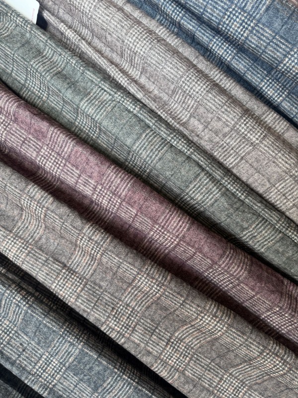 Maxi pantalon de cuadros con cinturón anudado 2