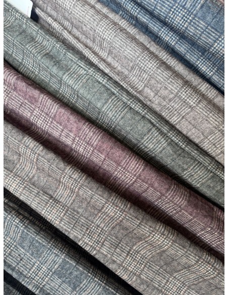 Maxi pantalon de cuadros con cinturón anudado