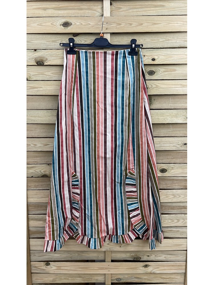 Falda midi con volantitos Berlín