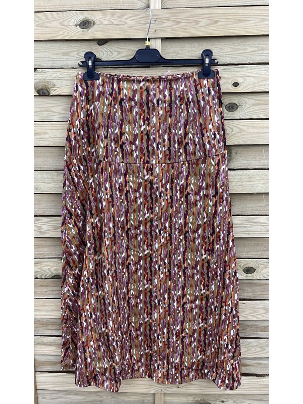 Falda estampada corte en cadera Madrid