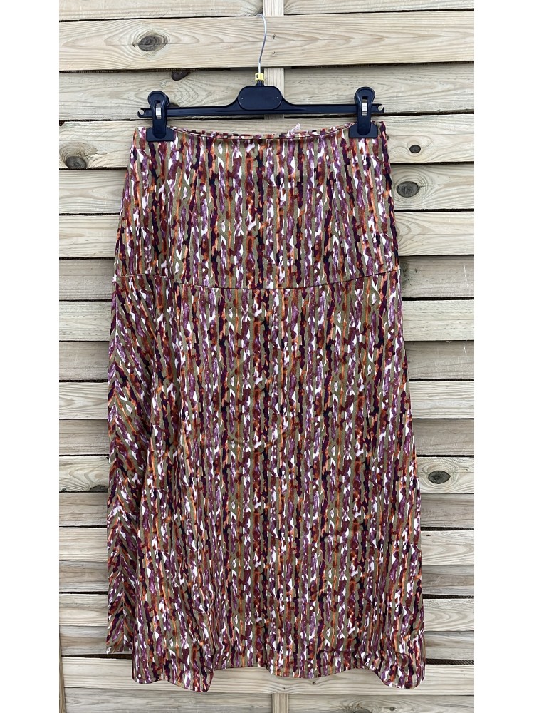 Falda estampada corte en cadera Madrid