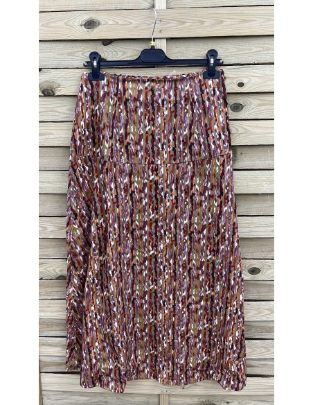 Falda estampada corte en cadera Madrid