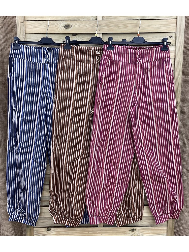 Pantalón bombacho de rayas Budapest
