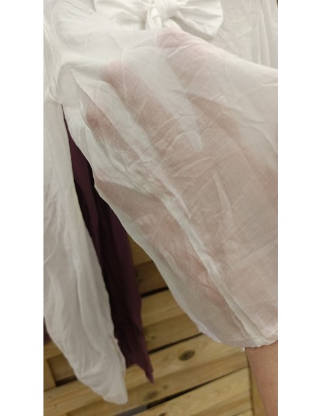 Camisa volante delantero Iris de gasa