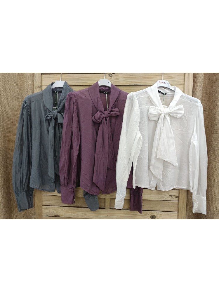 Camisa lazada Iris de gasa