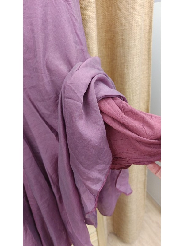 Falda corte en cadera Iris de gasa con forro 2