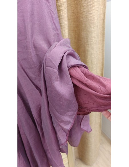 Falda vuelo Iris de gasa con forro