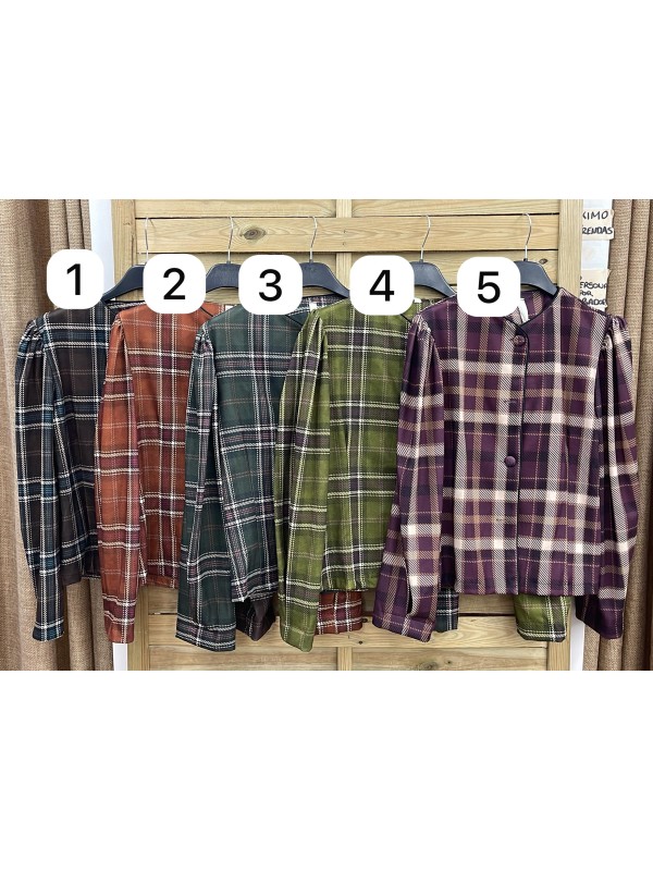 Chaqueta cuadros Marisa