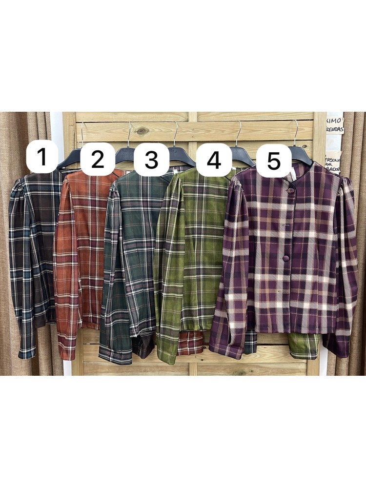 Chaqueta cuadros Marisa