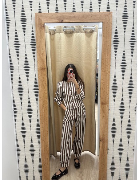 Chaqueta botones de raya difuminada