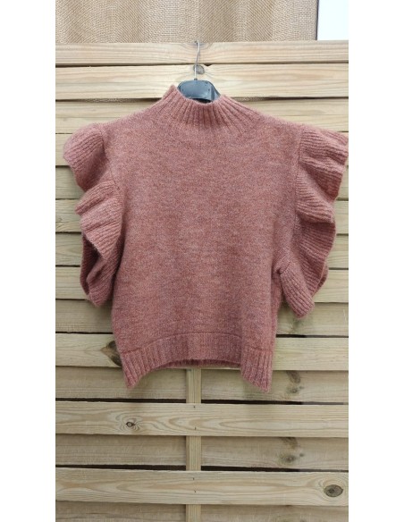 Chaleco maxi volante en sisa