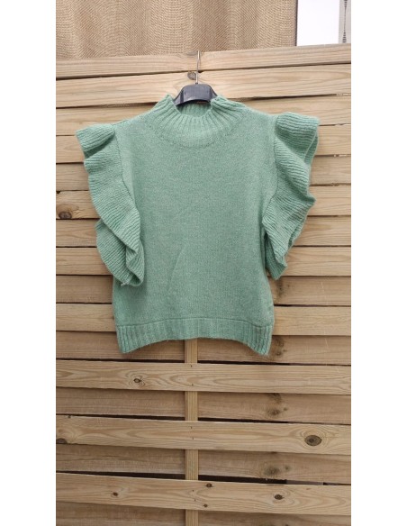 Chaleco maxi volante en sisa