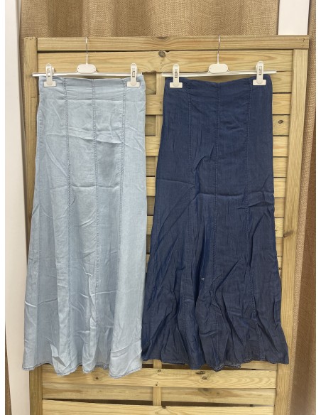 Falda larga vaquera evasé