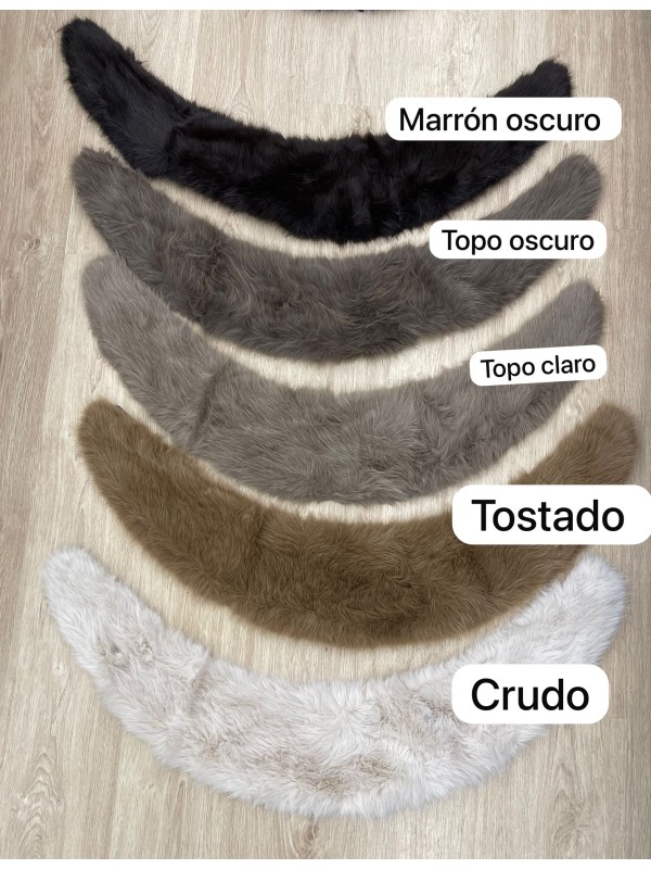 Cuello de pelo sintético ancho de 88cm 2