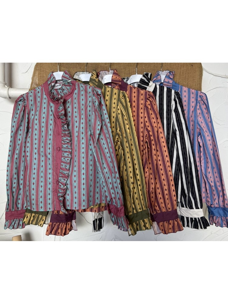 Camisa Jaén con volante delantero vertical