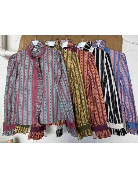 Camisa Jaén con volante delantero vertical