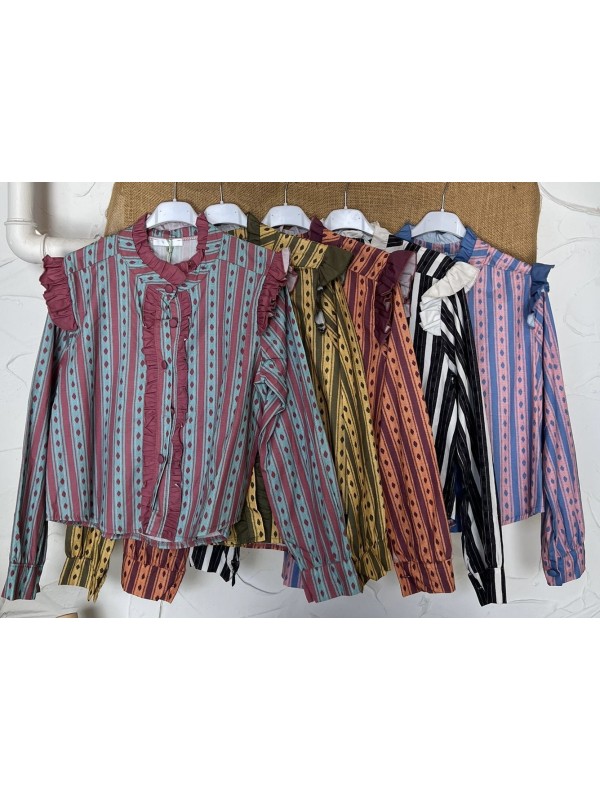 Camisa Jaén doble volante delantero y en hombros