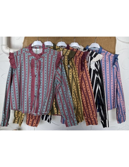 Camisa Jaén doble volante delantero y en hombros