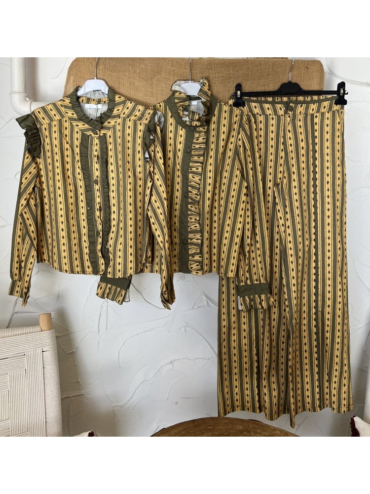 Camisa Jaén doble volante delantero y en hombros