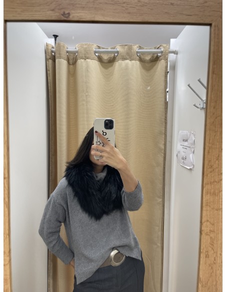 Cuello de pelo natural