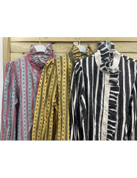 Camisa Jaén con volante delantero vertical