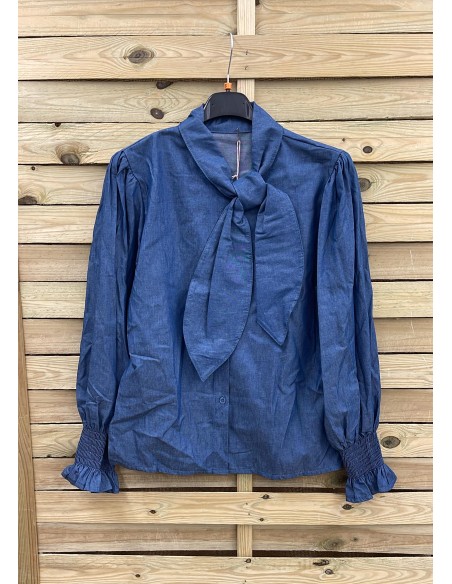 Camisa vaquera Eli con nudo delantero