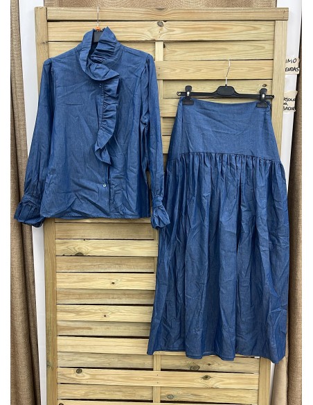 Falda vaquera Eli corte en cadera