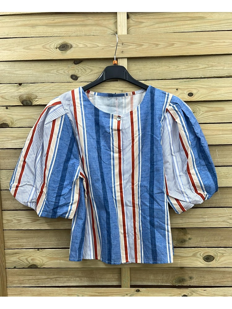 Camisa Alba rayas asimetricas