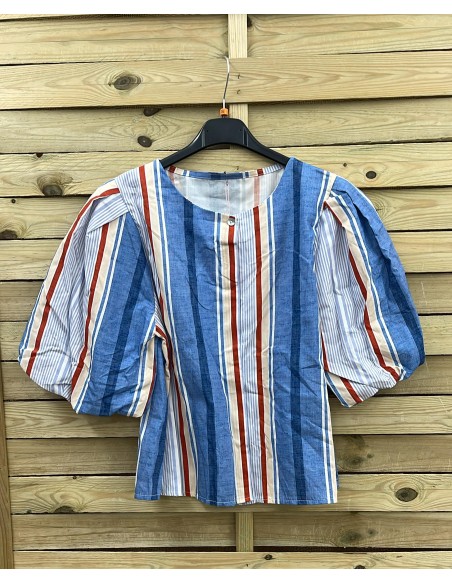 Camisa Alba rayas asimetricas