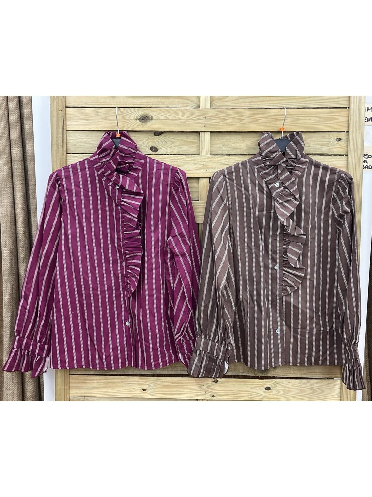 Camisa Carmina volante vertical