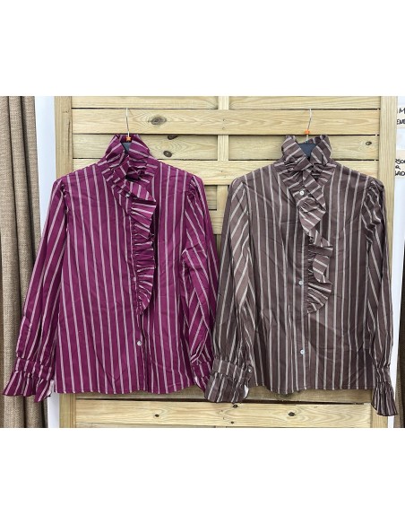 Camisa Carmina volante vertical