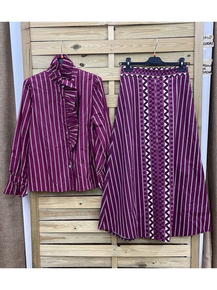 Camisa Carmina volante vertical