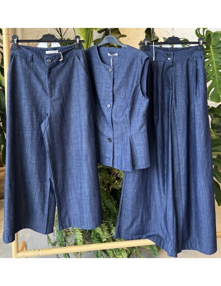 Pantalon vaquero culotte Oliva