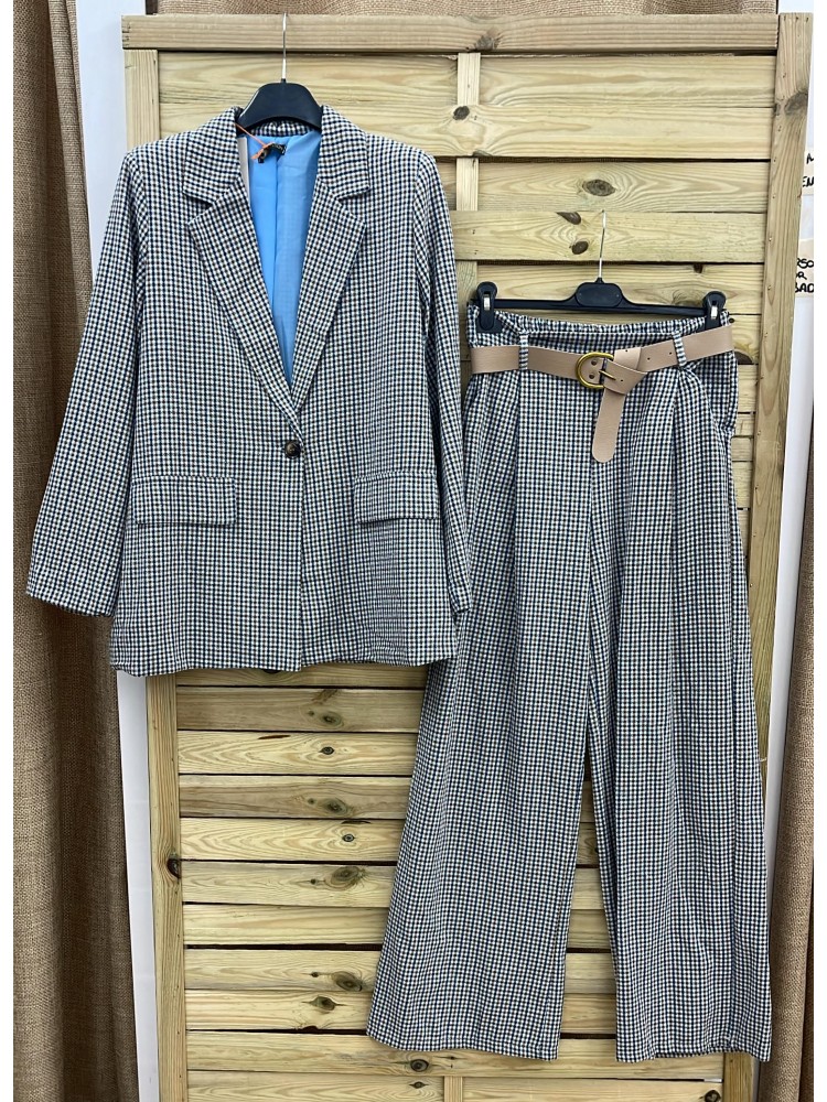 Chaqueta mini vichy colores