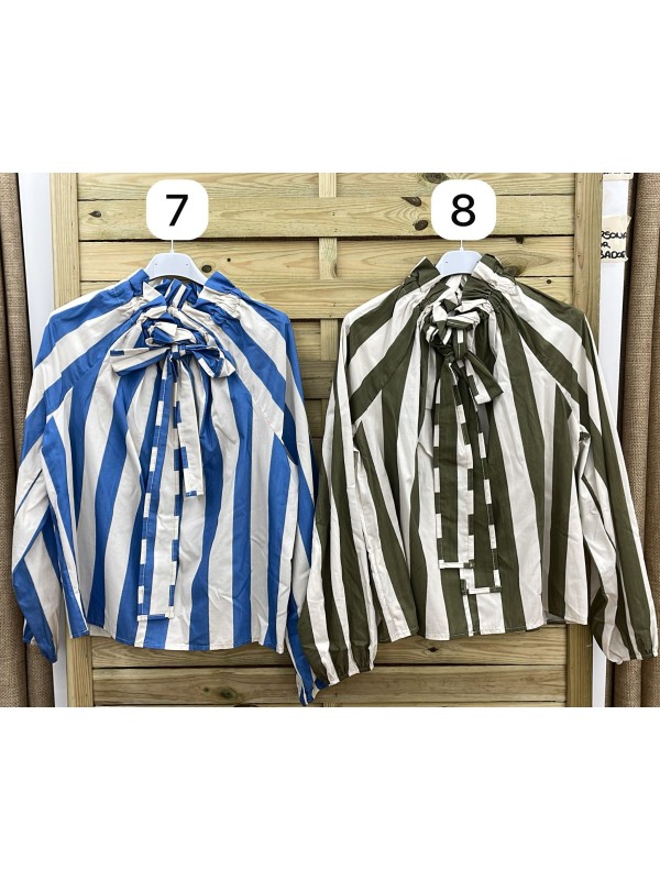 Camisa Málaga cuello frunce subido 2