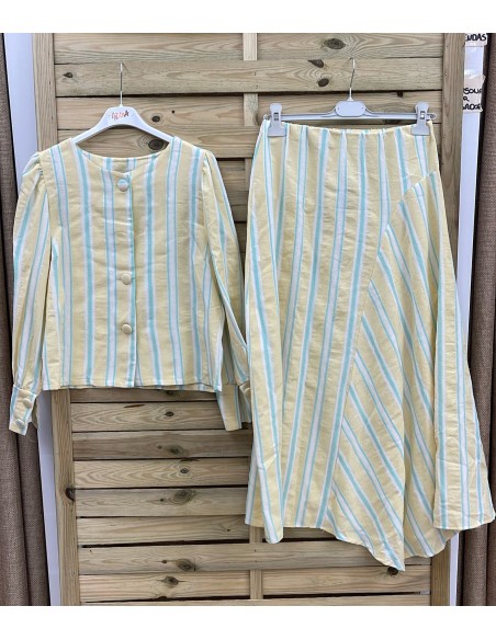 Chaqueta Beatriz de rayas