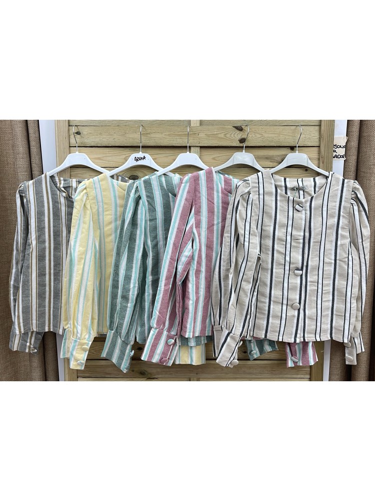 Chaqueta Beatriz de rayas