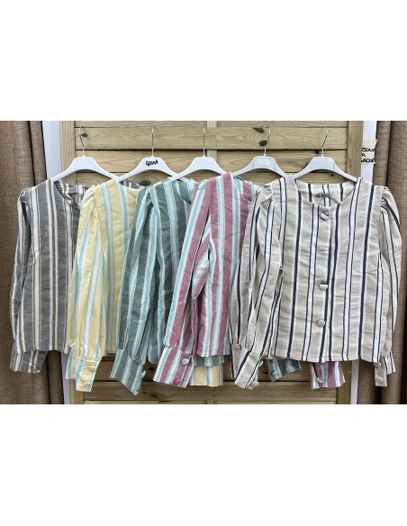 Chaqueta Beatriz de rayas