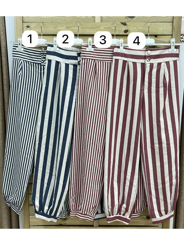 Pantalon bombacho Tana de rayas