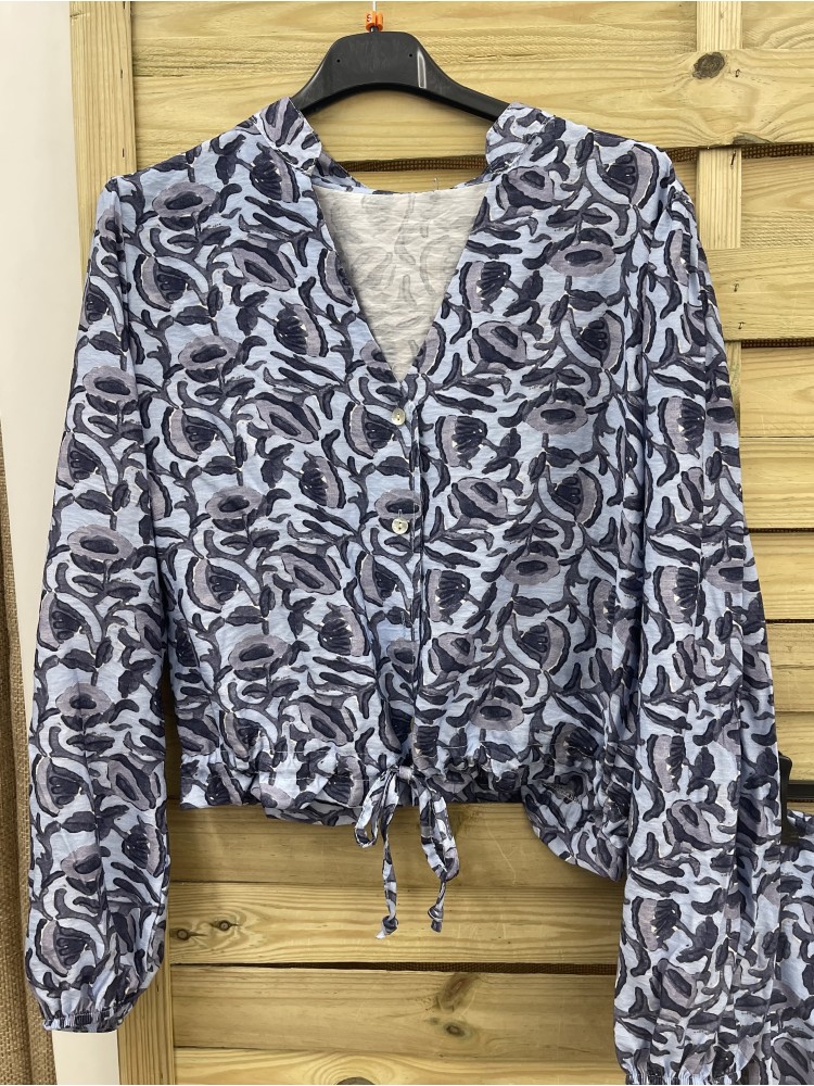 Camisa Lisboa estampado florecitas