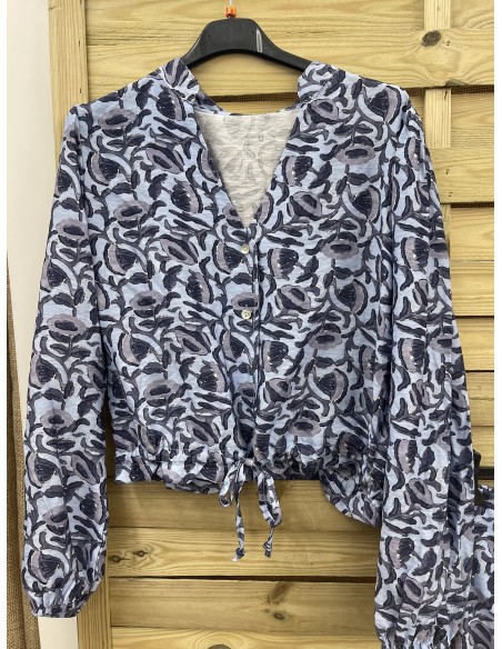 Camisa Lisboa estampado florecitas