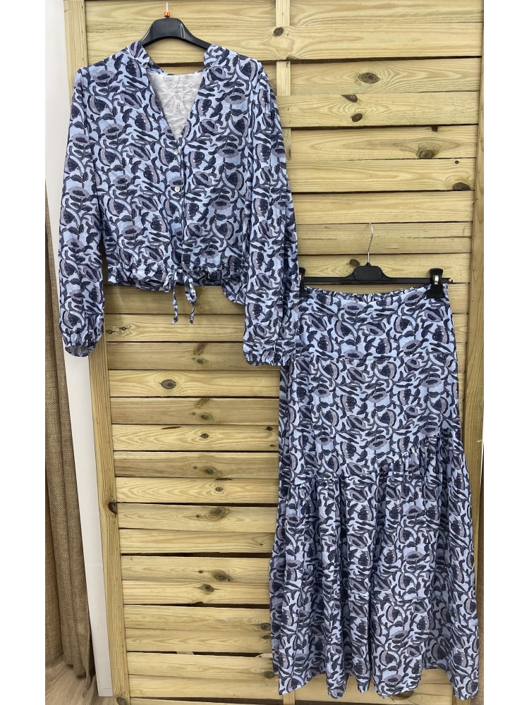 Camisa Lisboa estampado florecitas