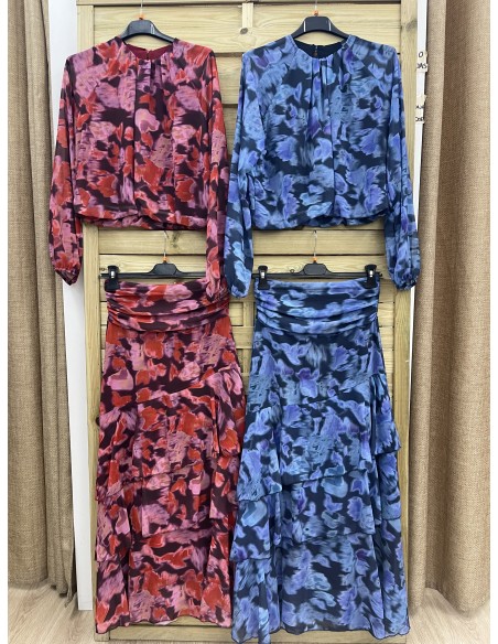 Camisa Vera de flores cintura elastica