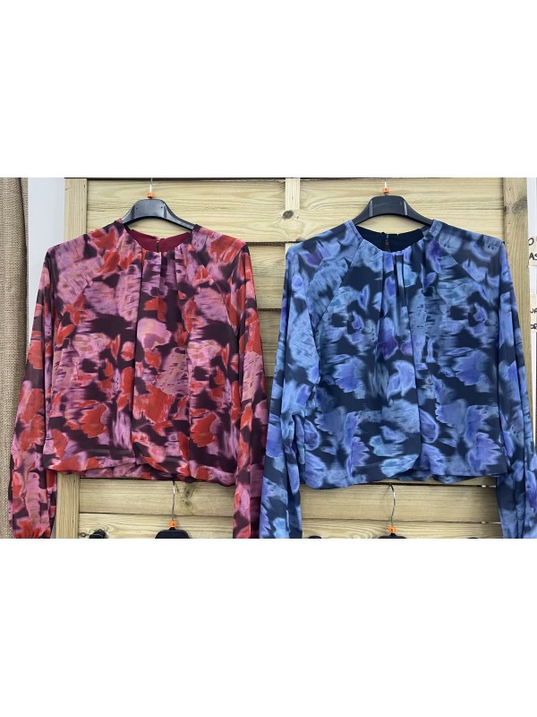 Camisa Vera de flores cintura elastica 2